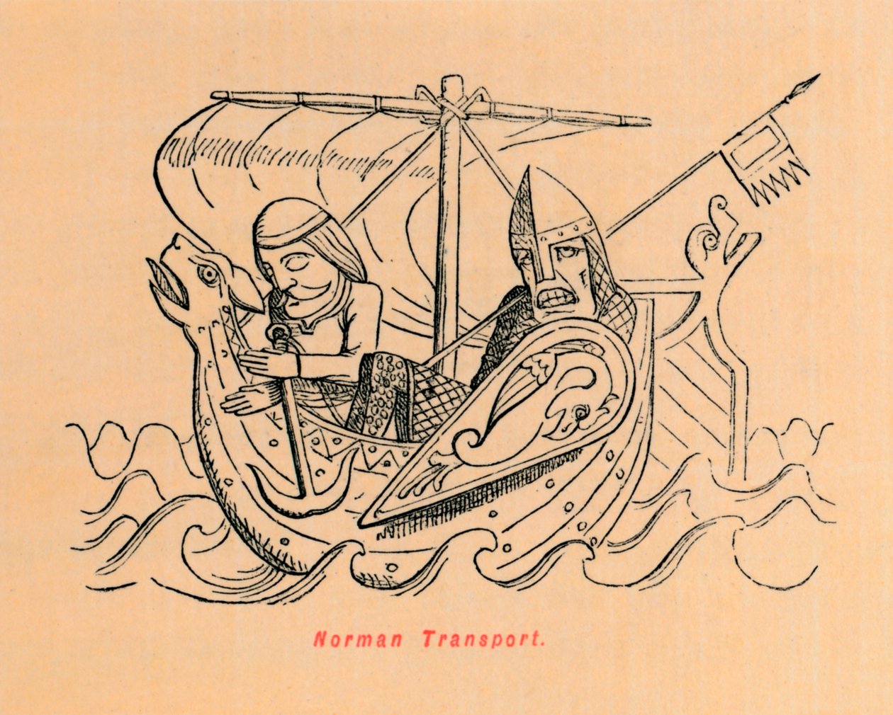 Norman Transport, ca. 1860 von John Leech