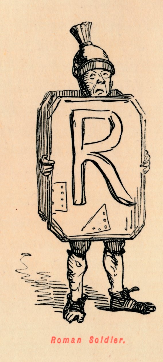 Römischer Soldat, 1852 von John Leech