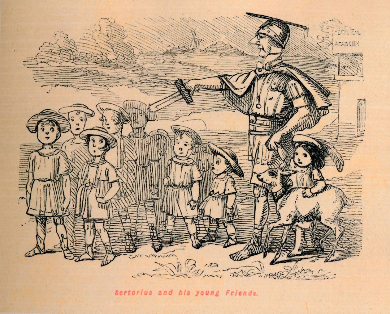 Sertorius und seine jungen Freunde, 1852 von John Leech