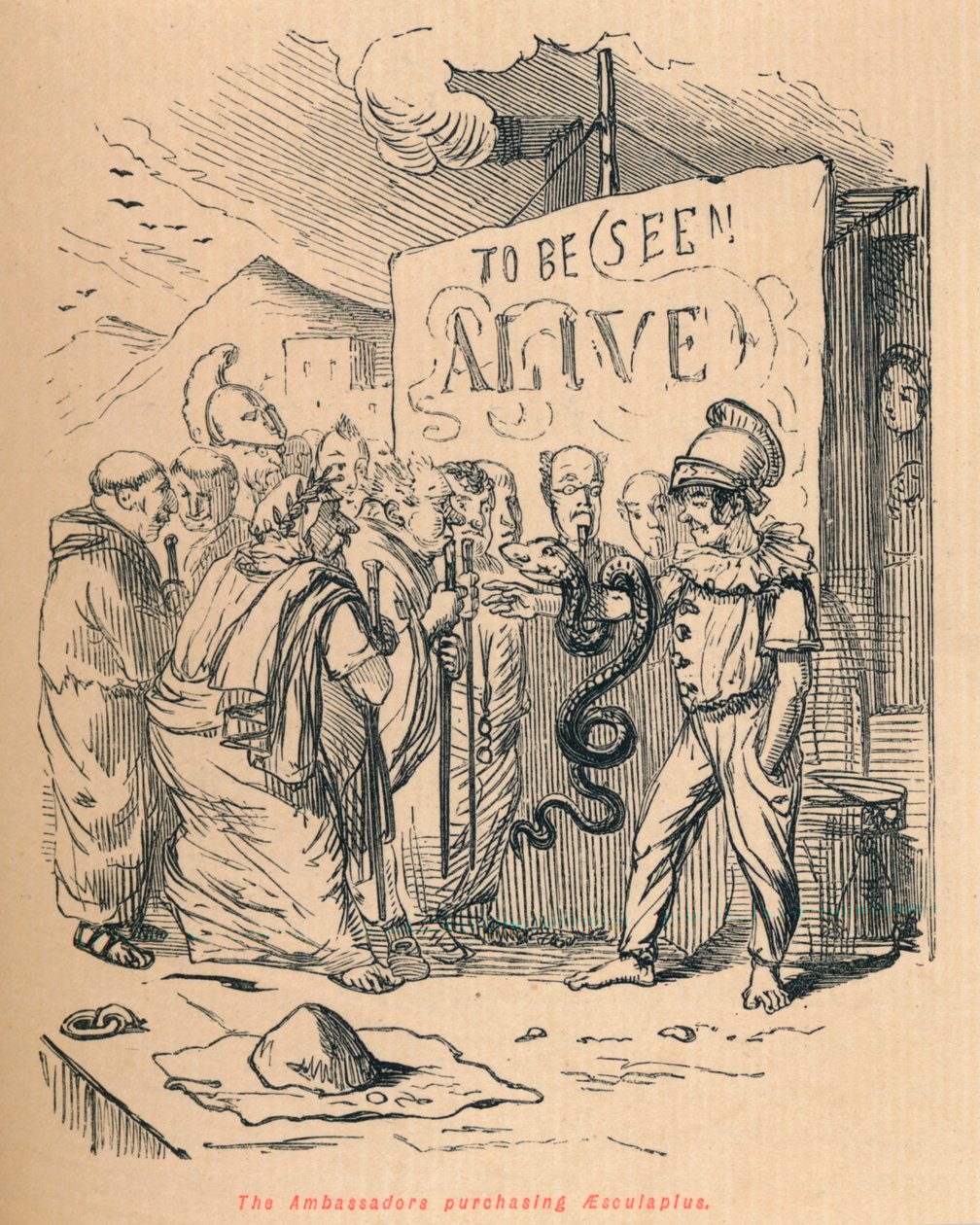 Die Botschafter kaufen Aesculaplus, 1852 von John Leech