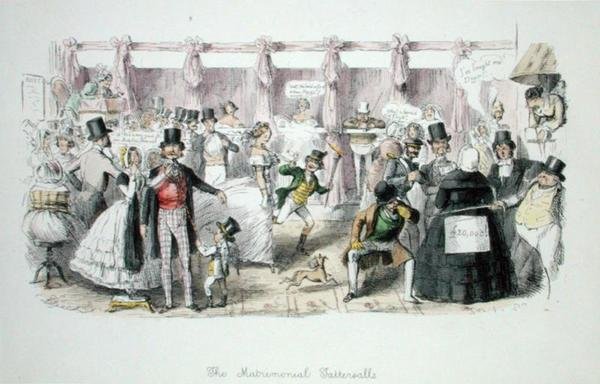 Die Ehe-Tattersalls von John Leech