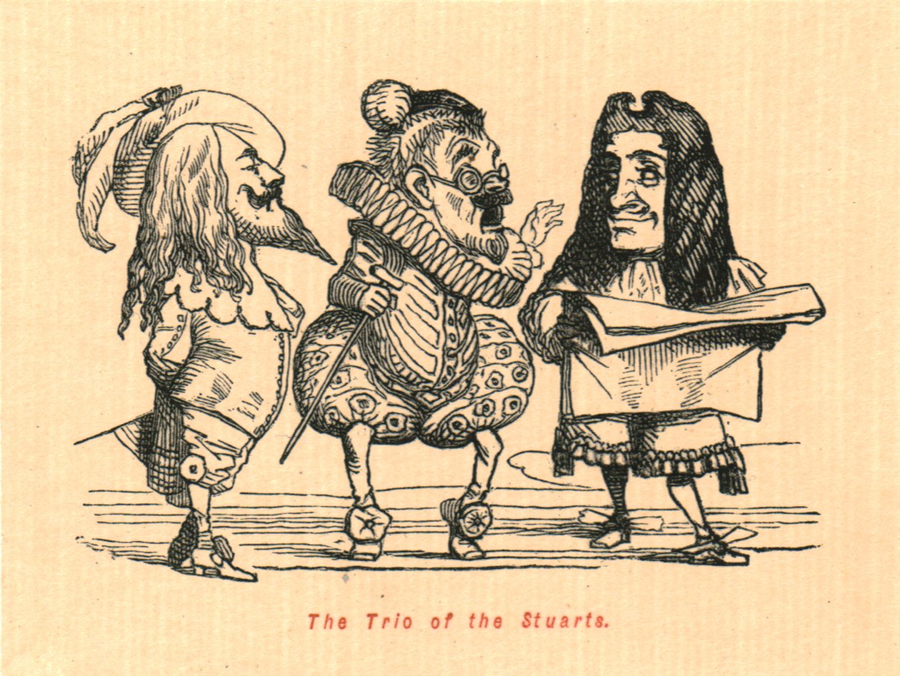 Das Trio der Stuarts, 1897 von John Leech