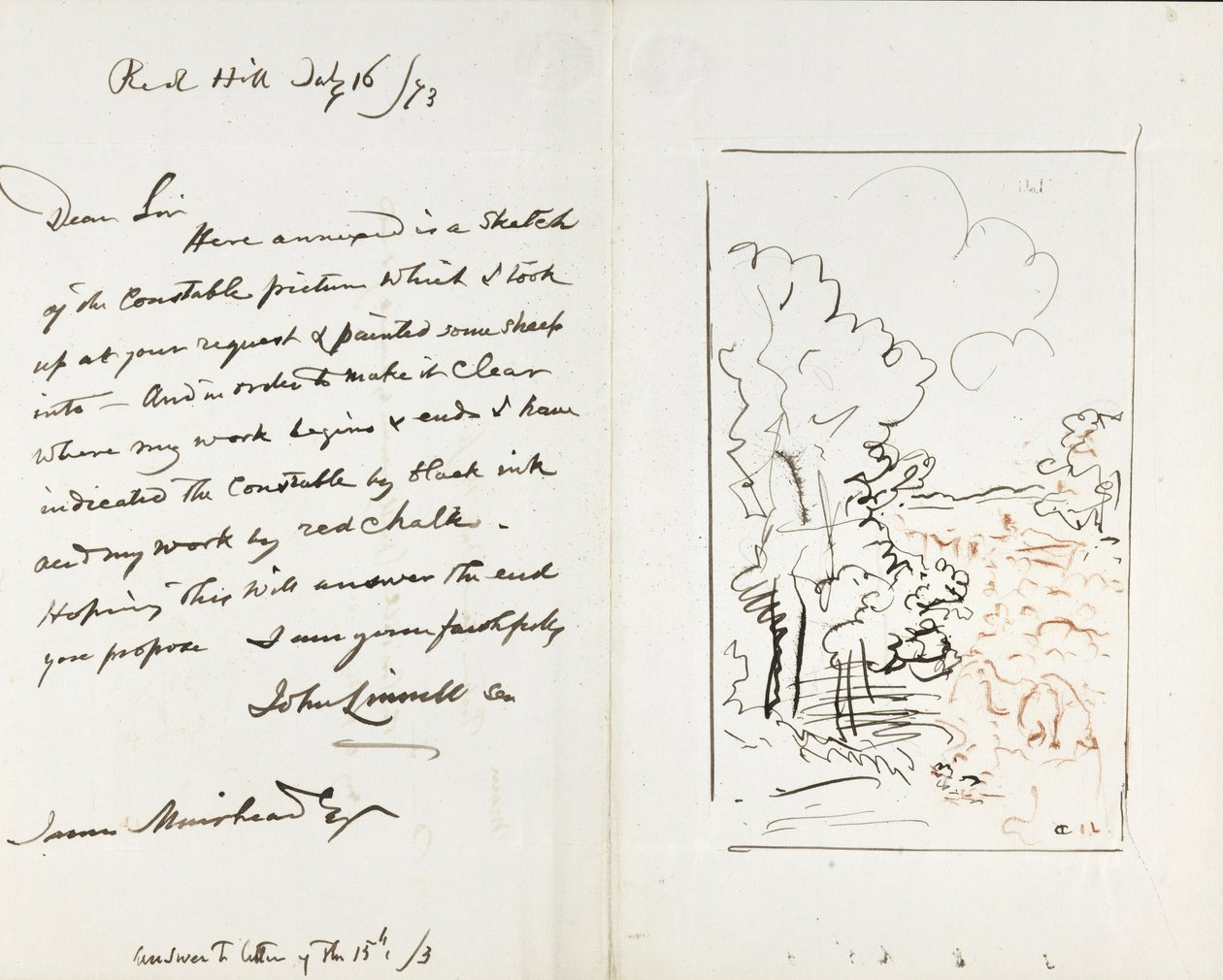 Brief an James Muirhead von John Linnell