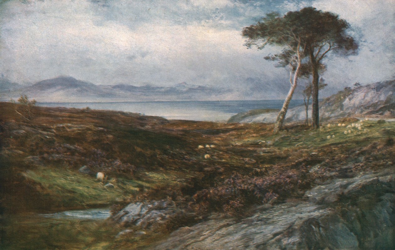Heidekraut: Schottische Highlands, um 1910, um 1930 von John MacWhirter