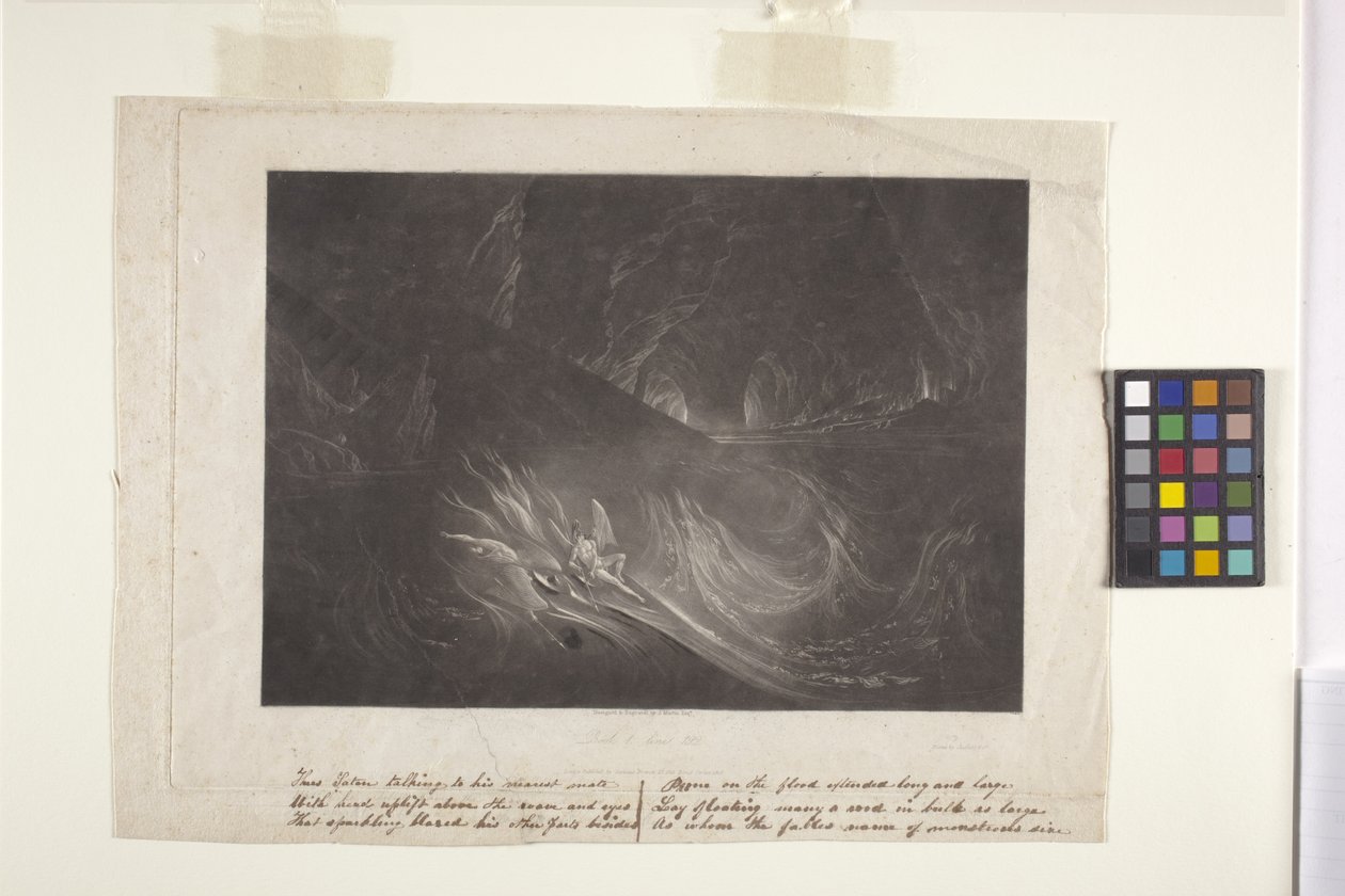 Satan auf dem brennenden See von John Marin
