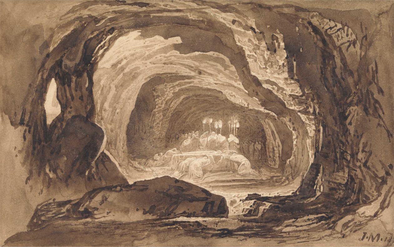 Begräbnis von Sarah von John Martin