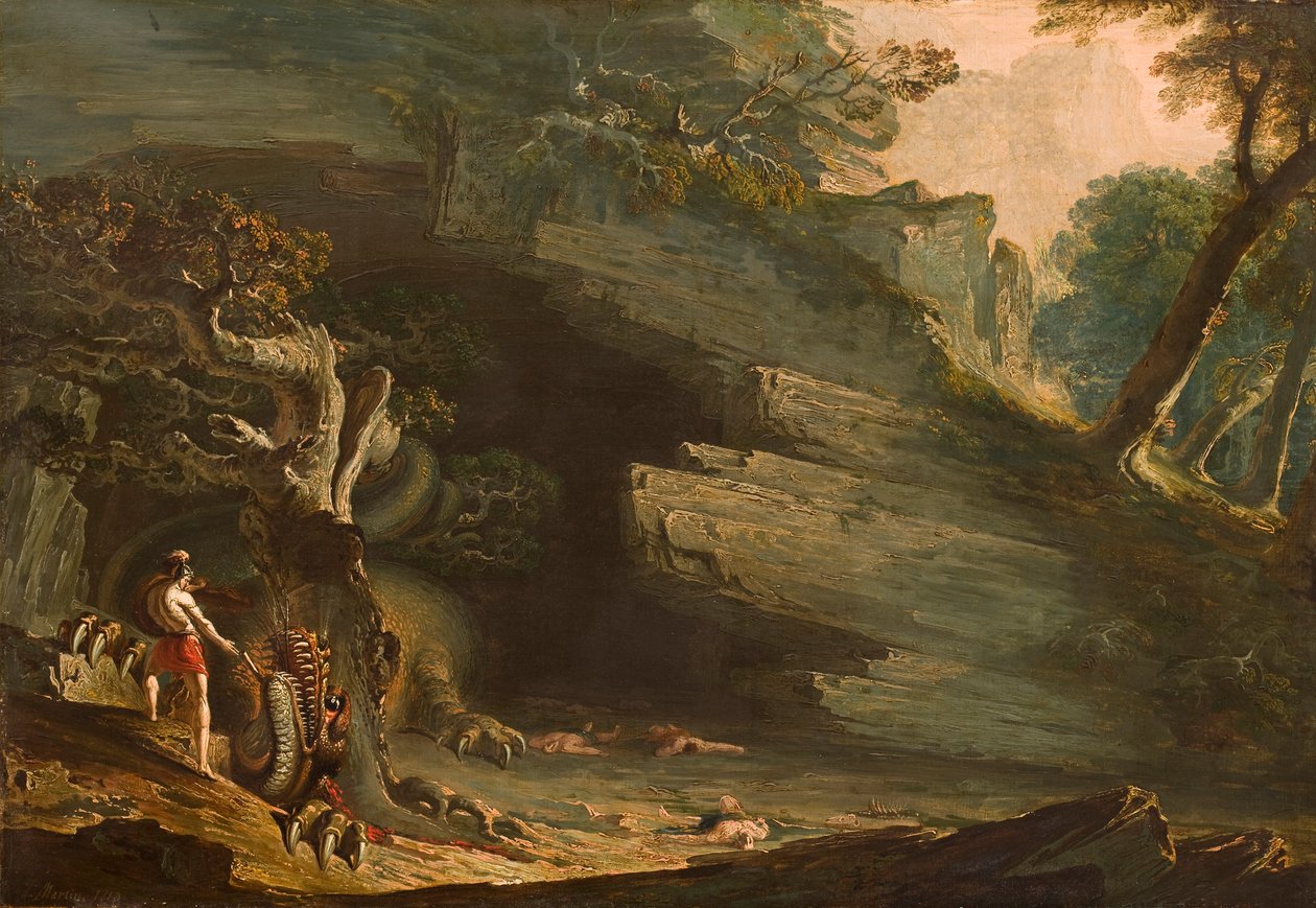 Kadmos und der Drache von John Martin