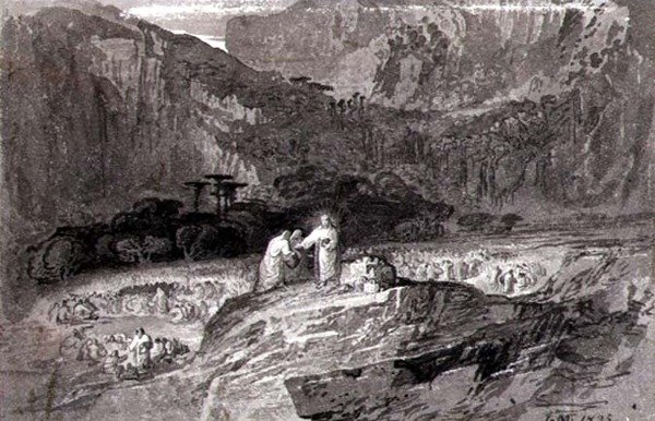 Speisung der Fünftausend von John Martin