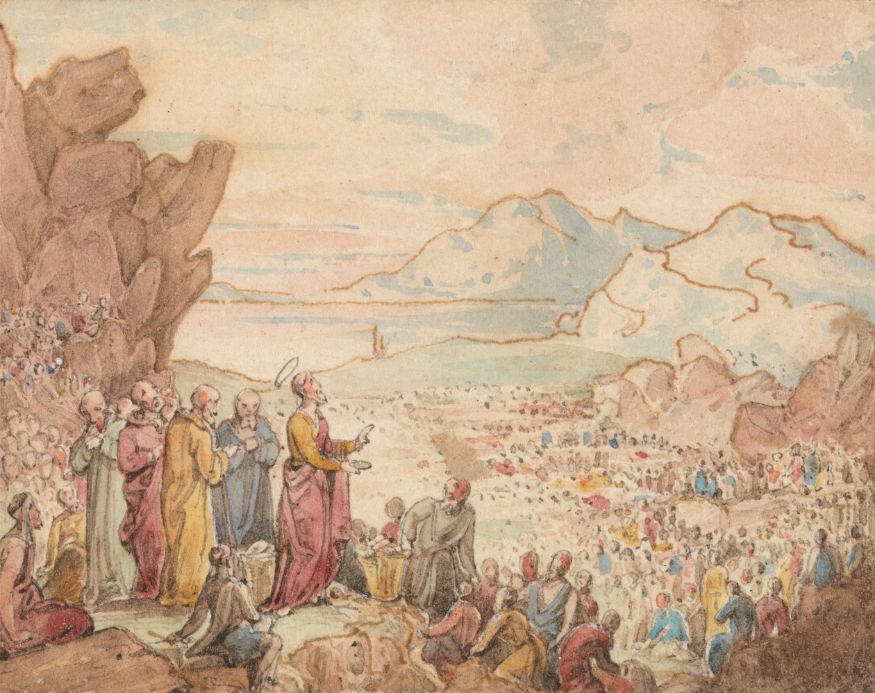 Speisung der Fünftausend von John Martin