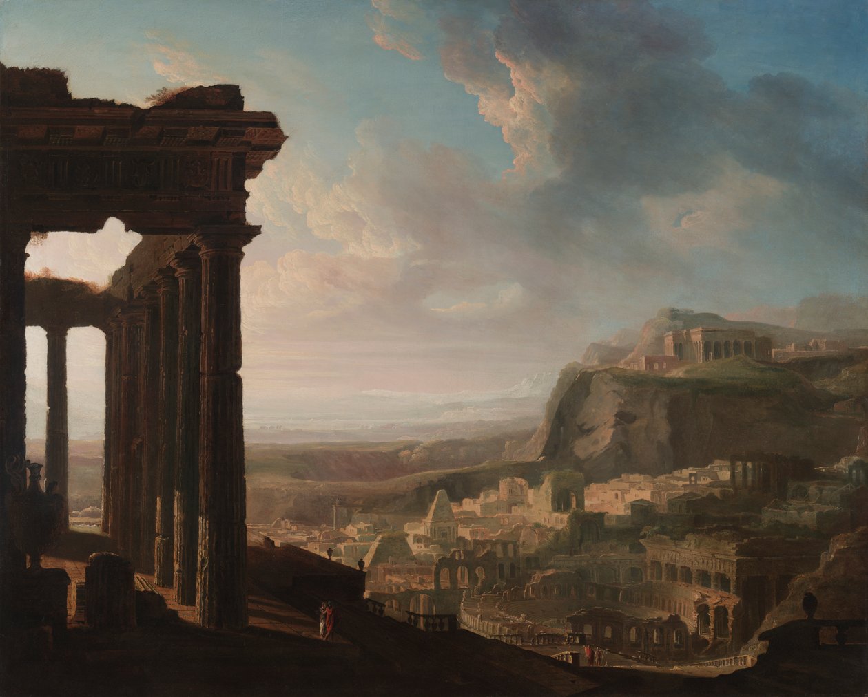 Ruinen einer antiken Stadt von John Martin