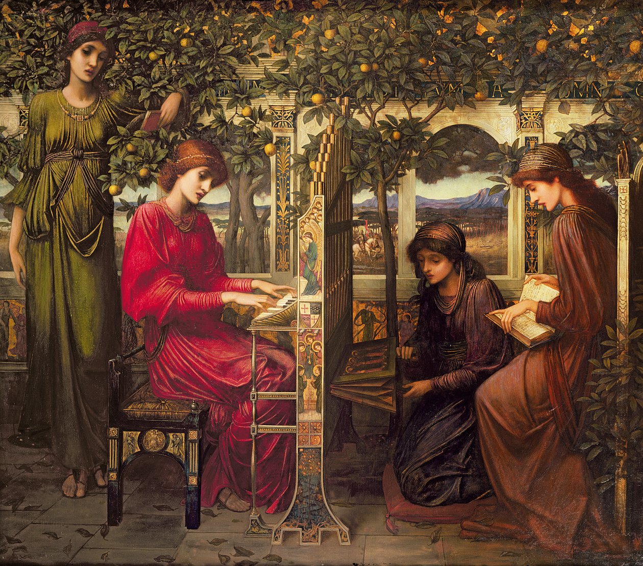 St. Cäcilia von John Melhuish Strudwick