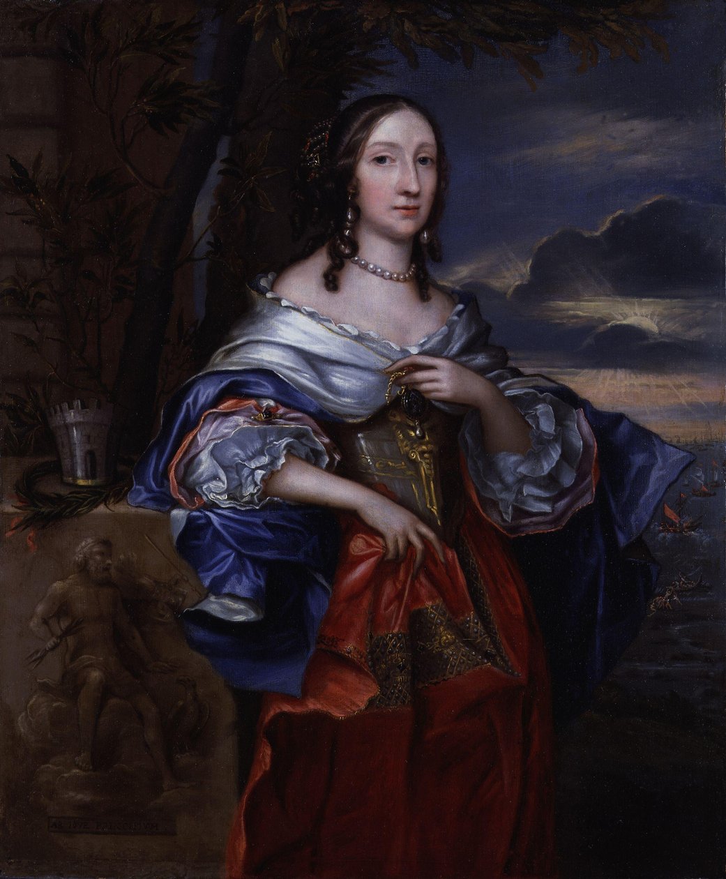 Elizabeth Claypole, geborene Cromwell von John Michael Wright