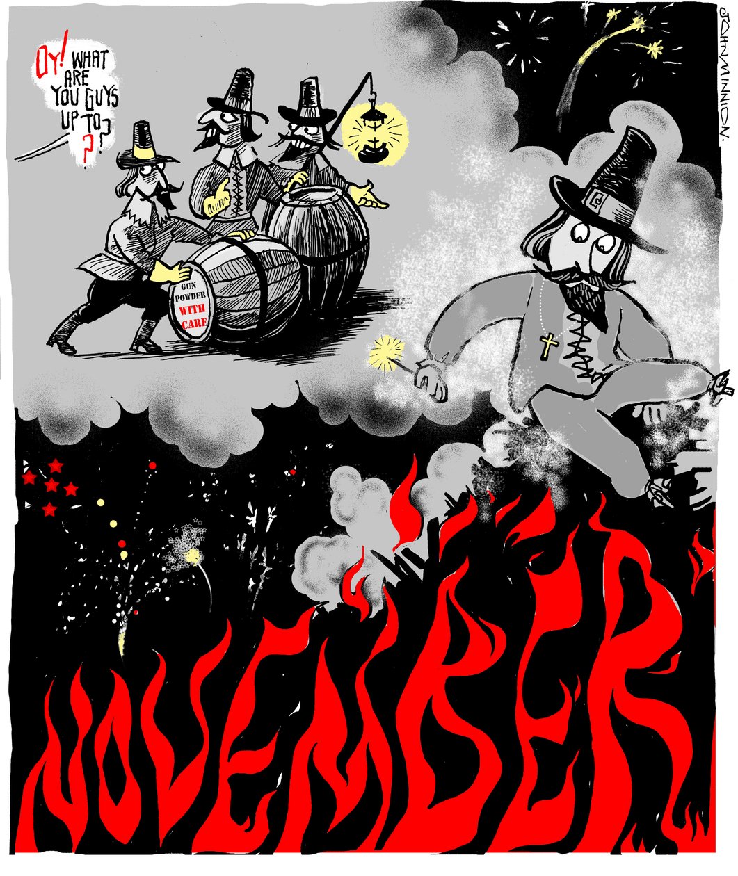 Guy Fawkes Tag, 5. November von John Minnion
