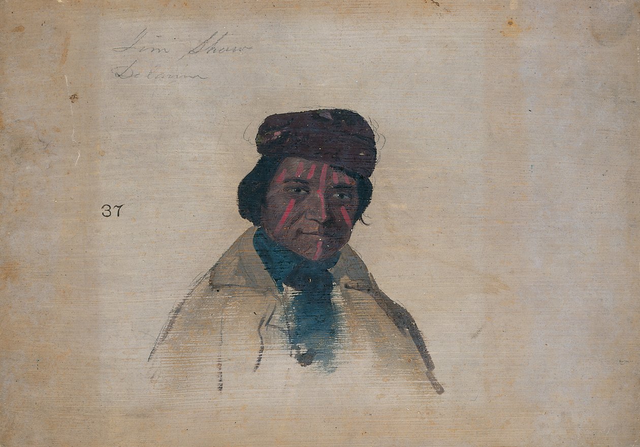 Jim Shaw, Delaware, 1837 von John Mix Stanley