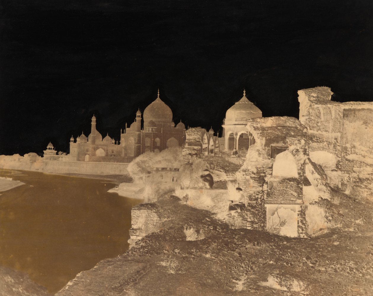 Taj Mahal von Osten von John Murray