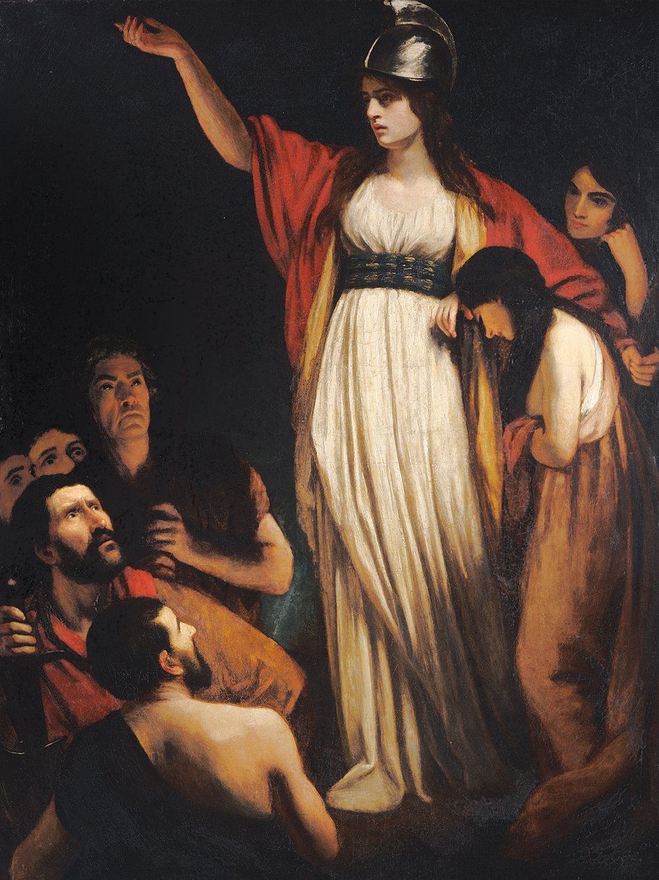 Boadicea hält eine Ansprache an die Briten von John Opie