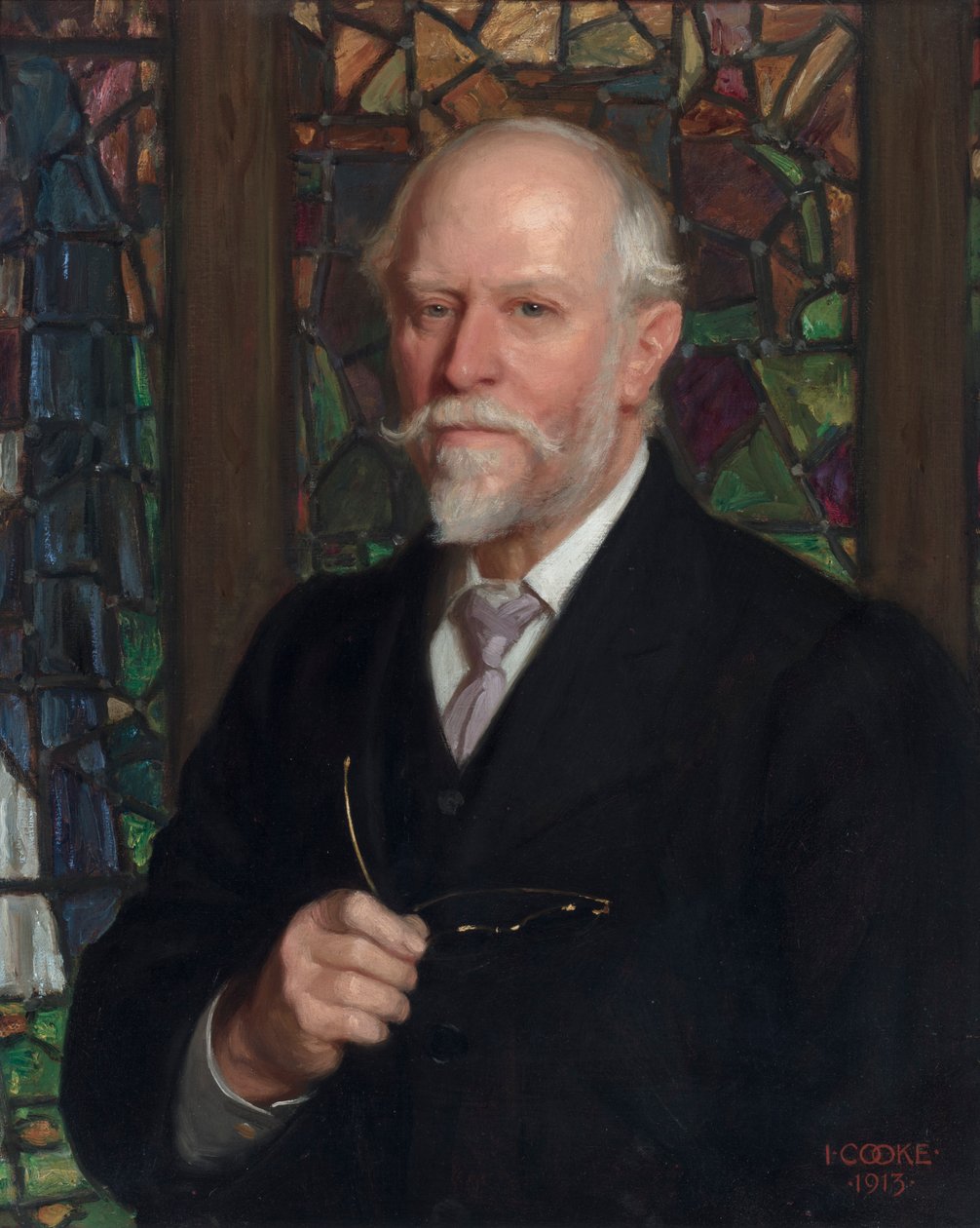 Porträt von Christopher W. Whall von John Percy Cooke