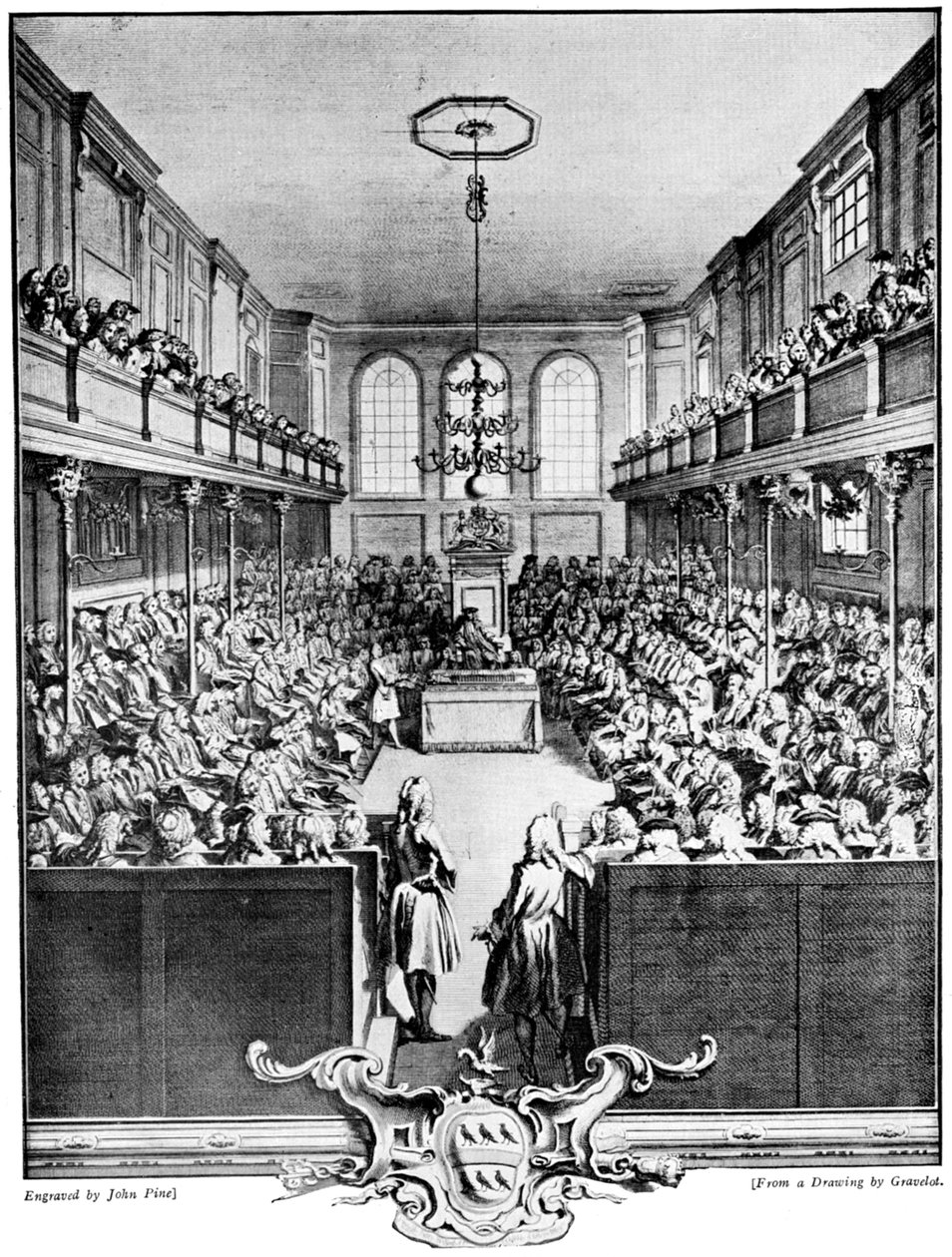 Das Unterhaus, 1742, ca. 1920 von John Pine