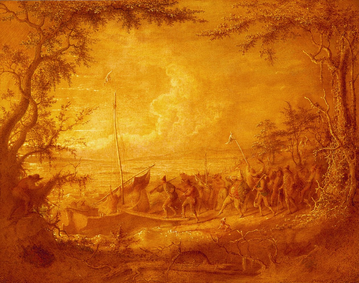 Einschiffung von Communipaw von John Quidor