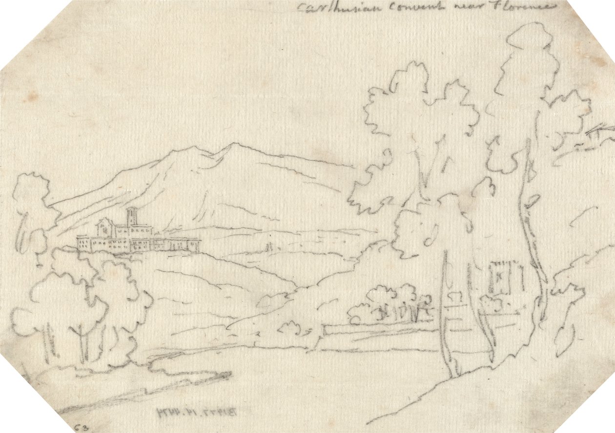 Kartäuserkloster bei Florenz von John Robert Cozens