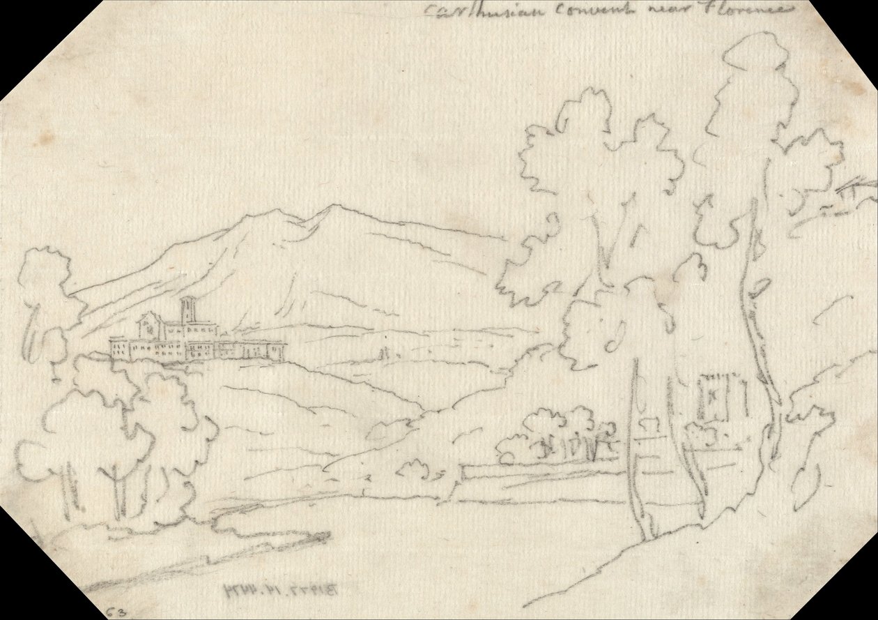 Kartäuserkloster bei Florenz von John Robert Cozens