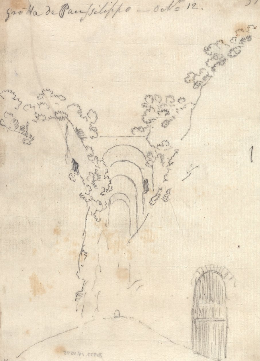 Grotte von Posillipo von John Robert Cozens