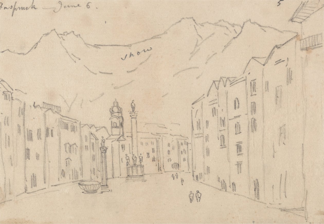 Innsbruck, 6. Juni von John Robert Cozens