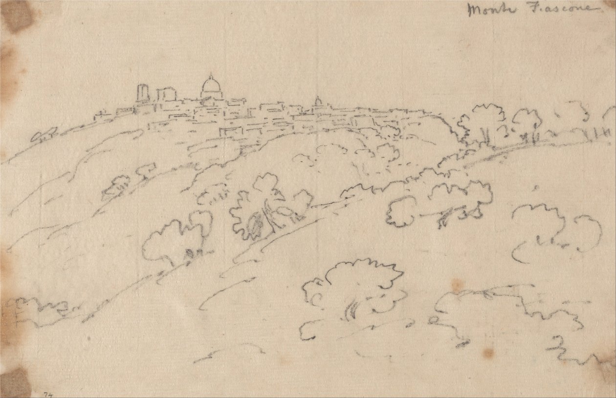 Monte Fiascone von John Robert Cozens