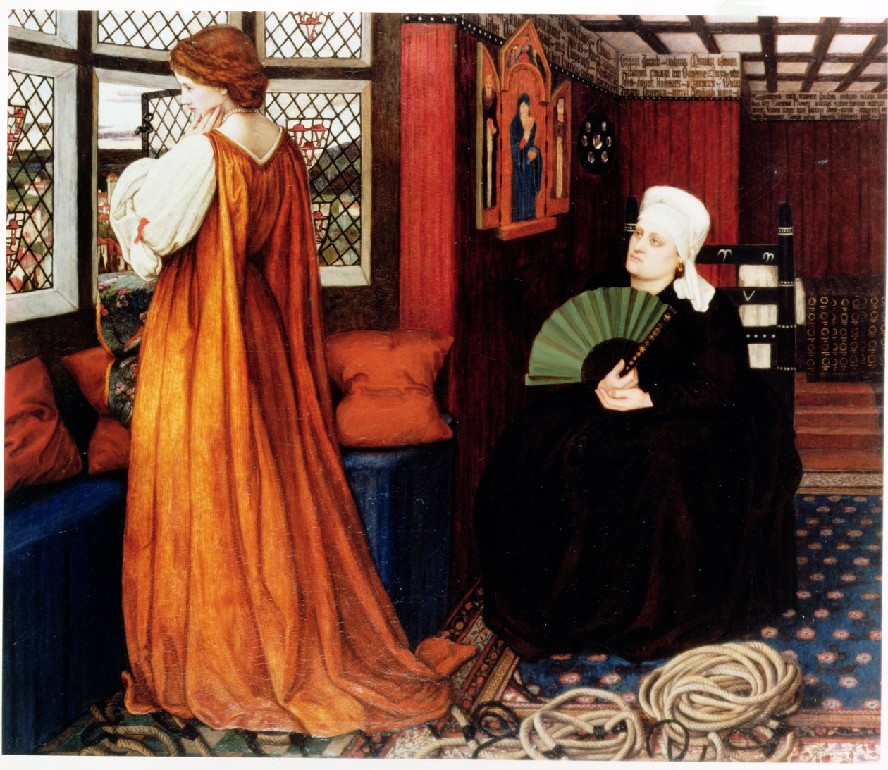 Julia und ihre Amme von John Roddam Spencer Stanhope