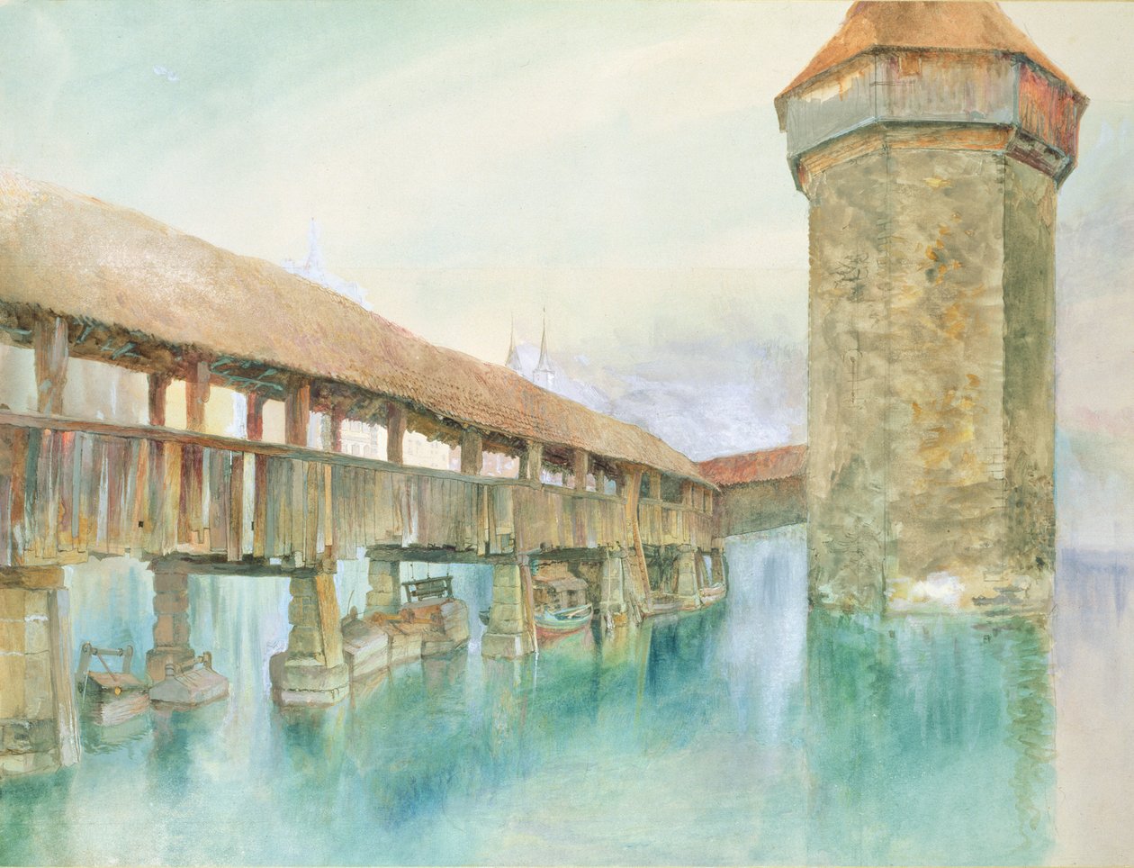 Kapellbrücke, Luzern, 19. Jahrhundert von John Ruskin