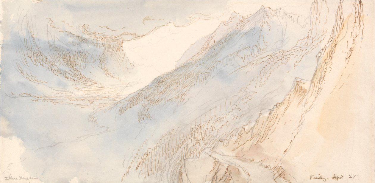 Gebirgslandschaft von John Ruskin