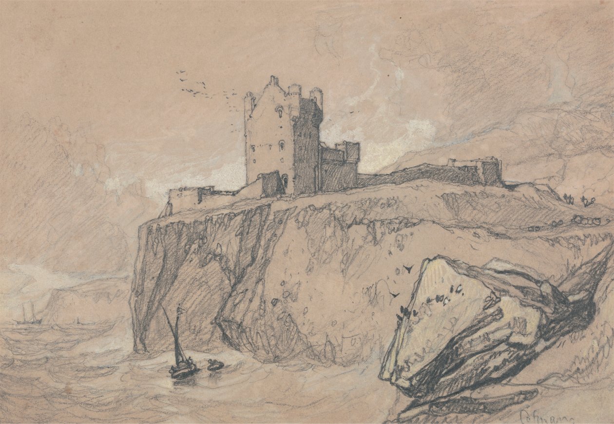 Bamborough Castle, Northumberland von John Sell Cotman
