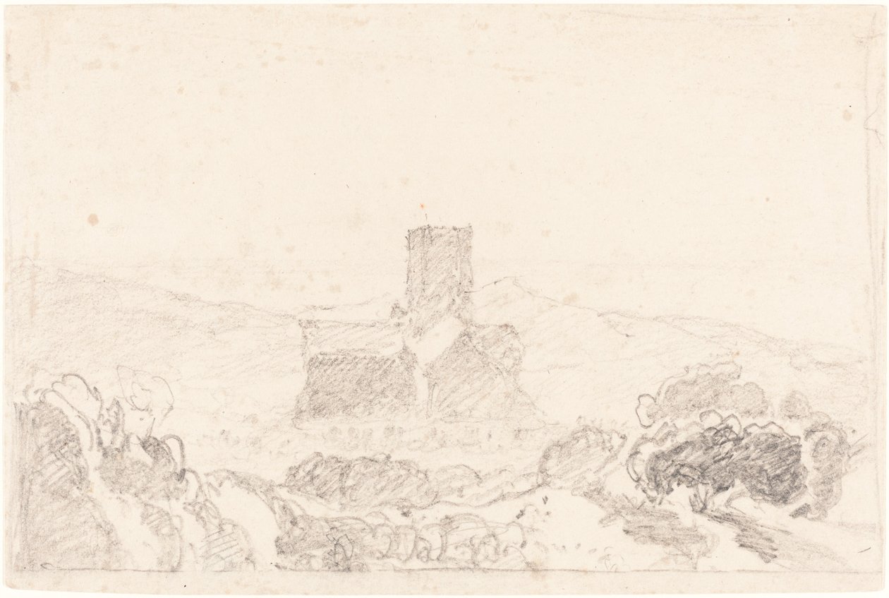 Landschaft mit Kirche von John Sell Cotman