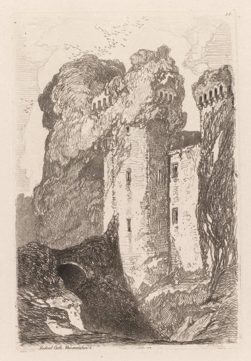 Liber Studiorium: Ragland Castle, Monmouthshire von John Sell Cotman