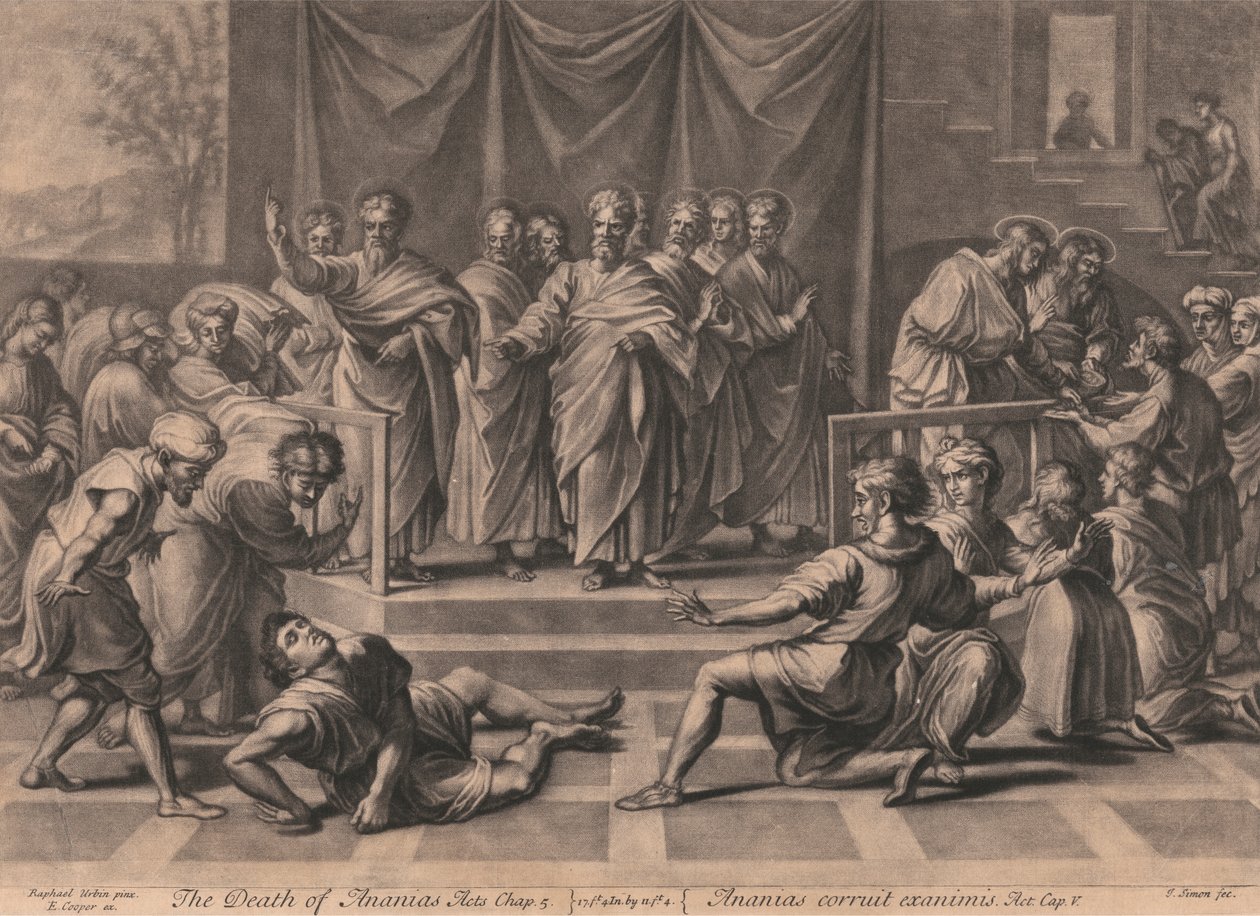 Der Tod des Ananias von John Simon