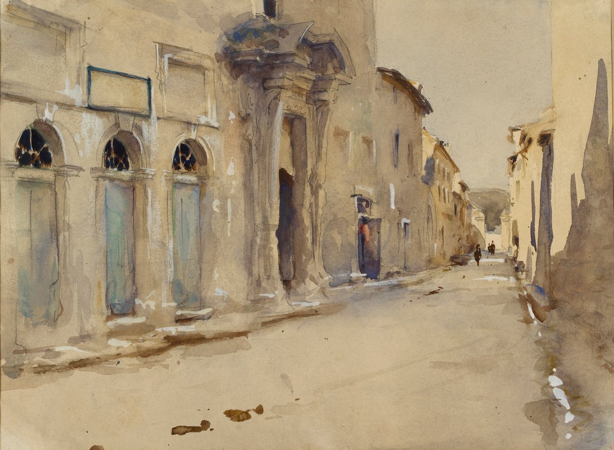 Eine Straße in Spanien, ca. 1880er Jahre von John Singer Sargent