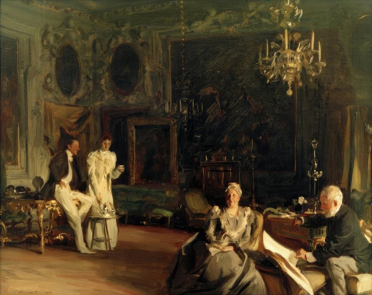 Ein Innenraum in Venedig von John Singer Sargent