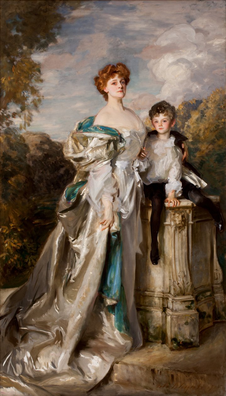 Lady Warwick und ihr Sohn von John Singer Sargent