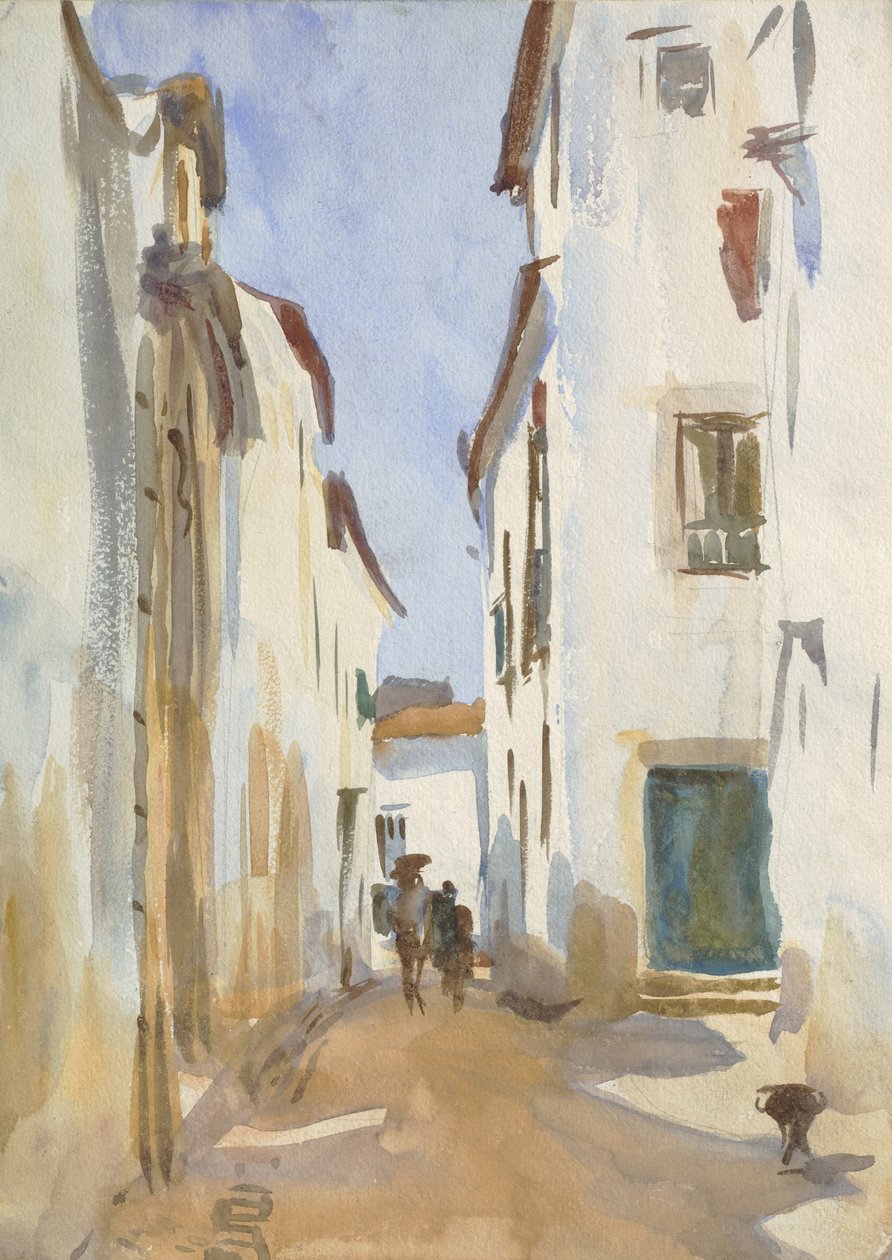 Straße in einer Mittelmeerstadt von John Singer Sargent