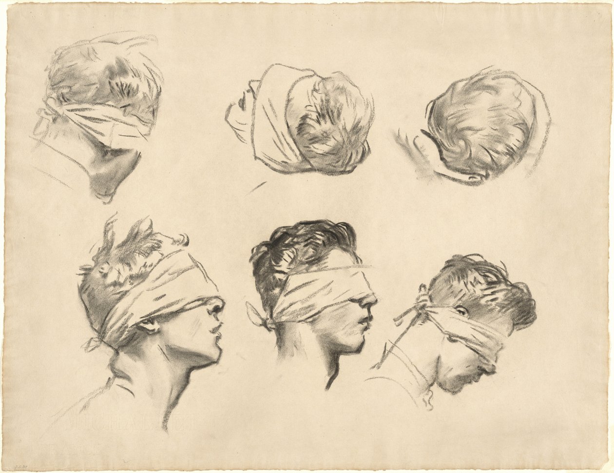 Studien für "Vergast" von John Singer Sargent