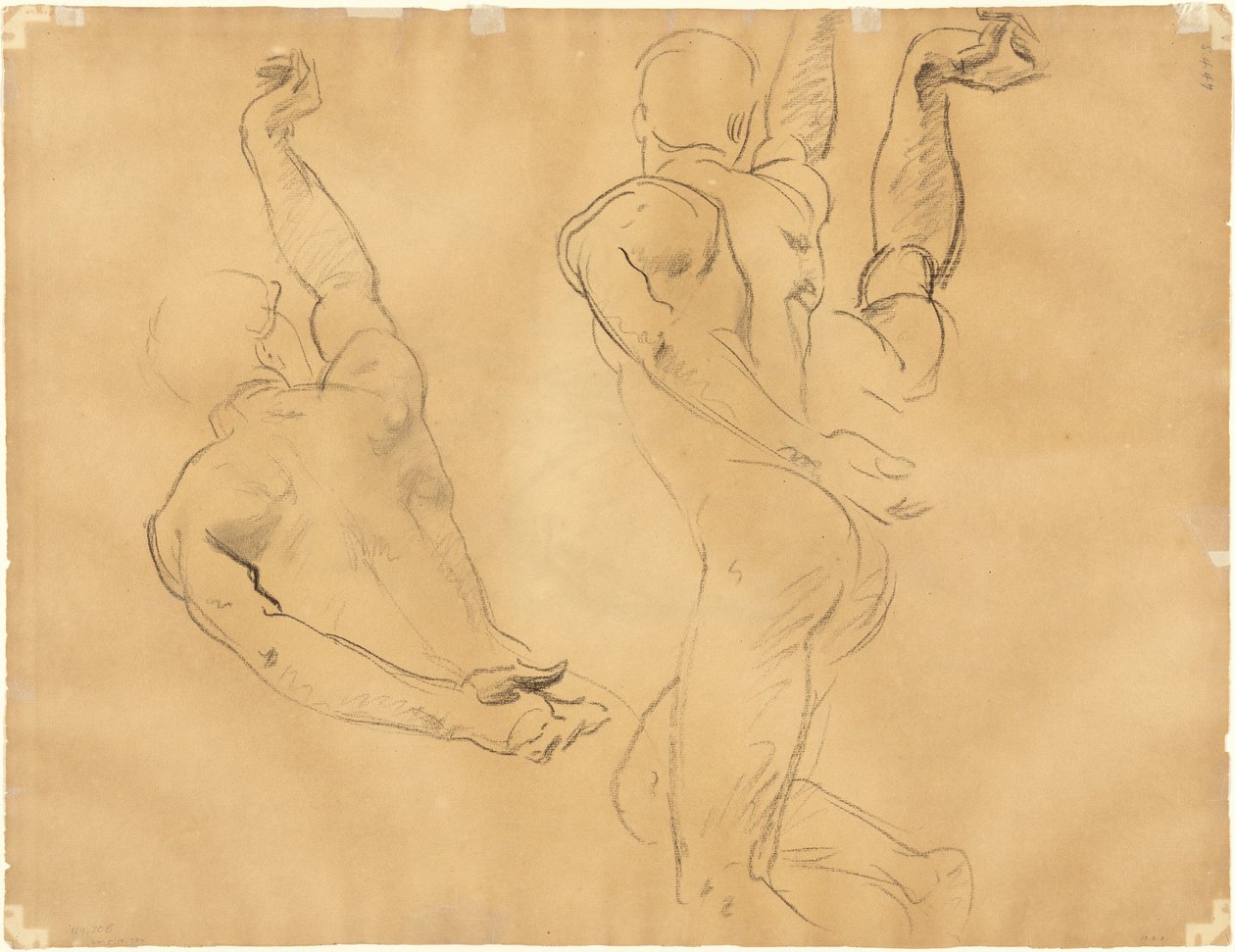 Studien männlicher Akte (verso) von John Singer Sargent