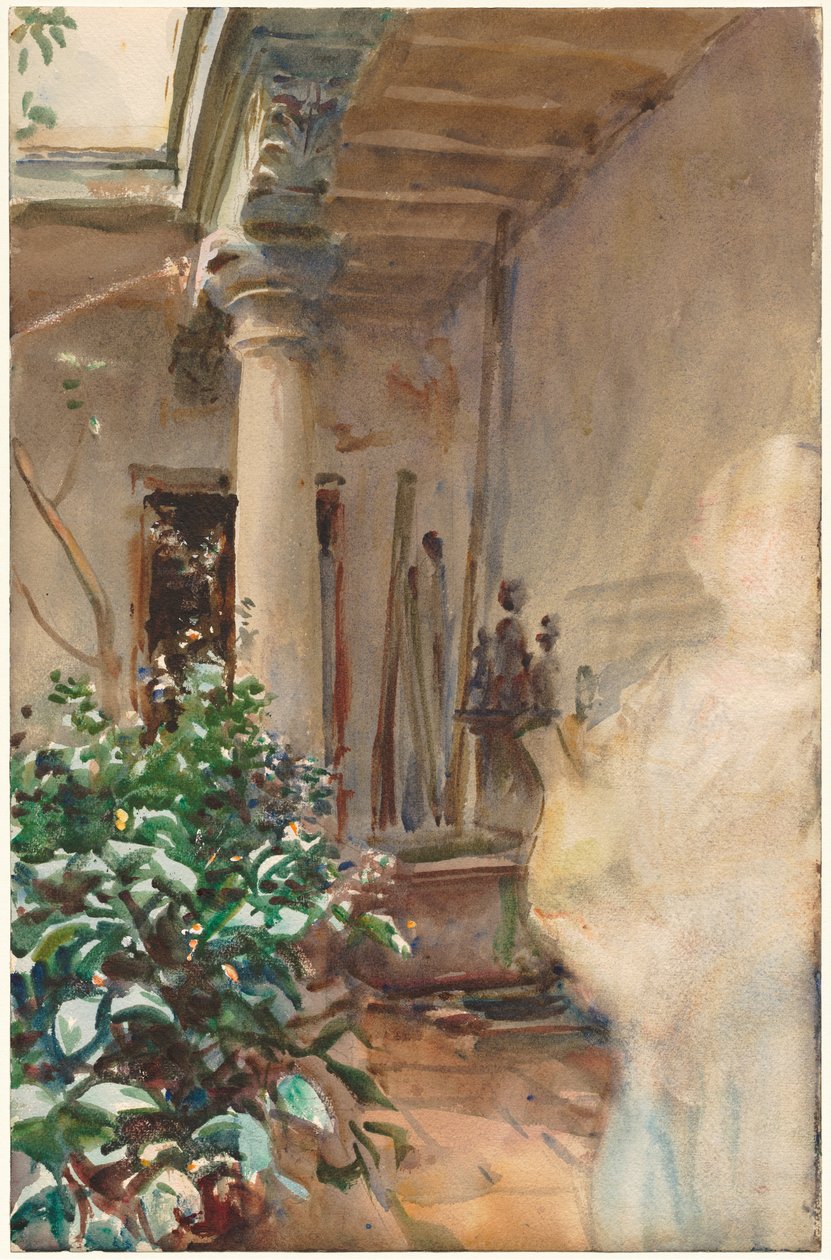 Der Innenhof von John Singer Sargent