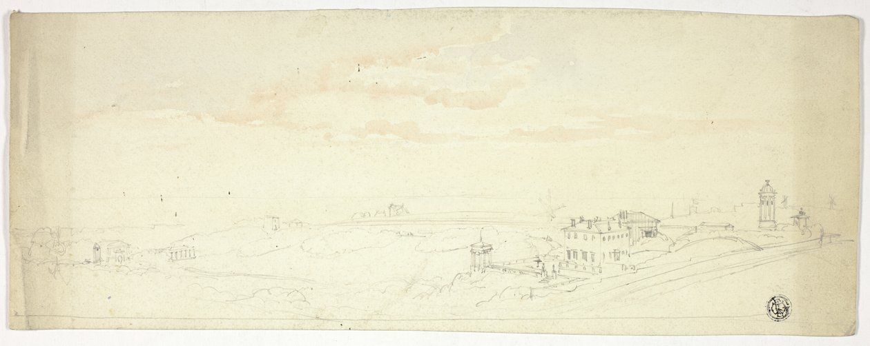 Panoramablick auf Küstenstadt von John Skinner Prout