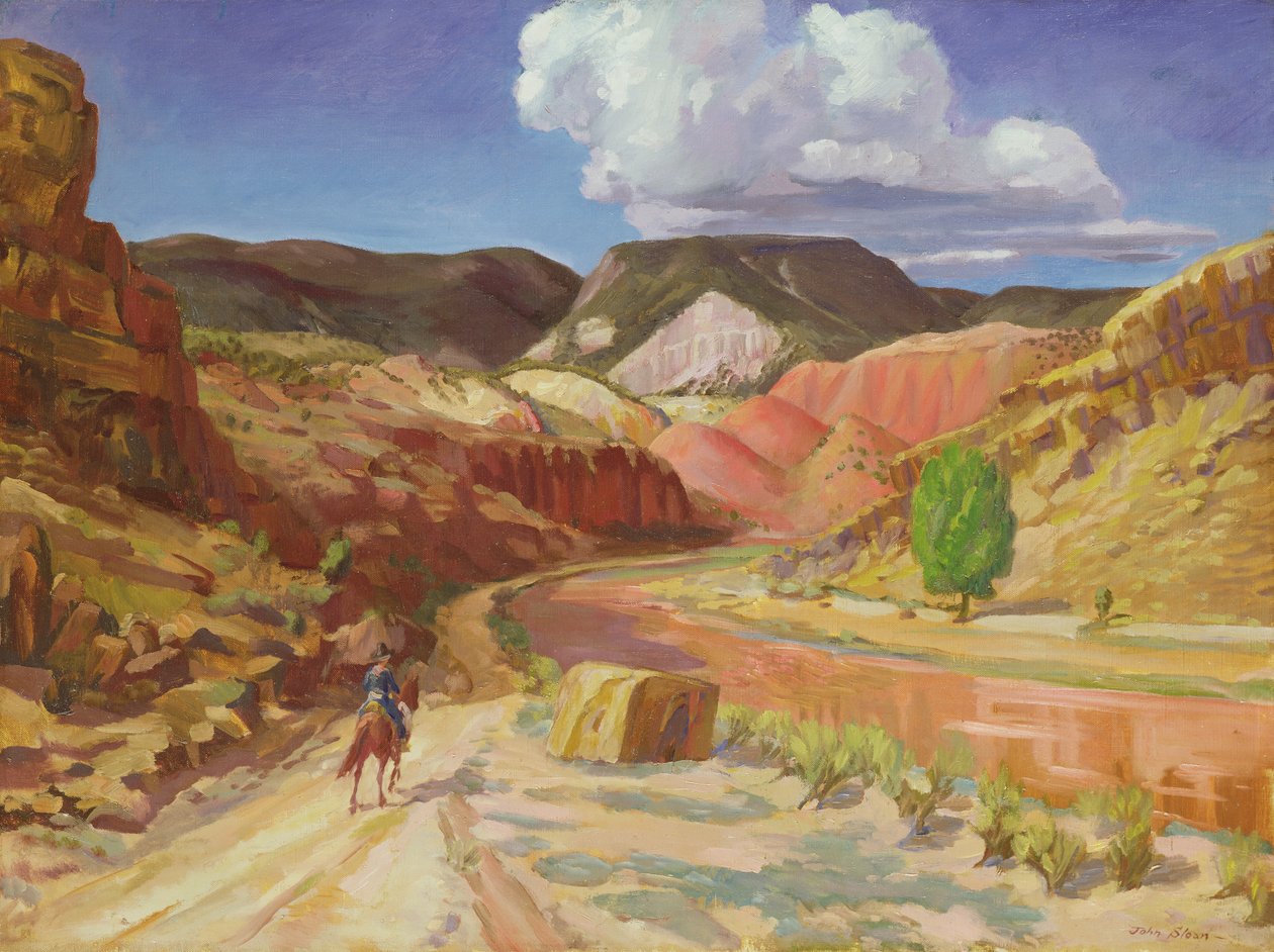 Chama läuft rot von John French Sloan