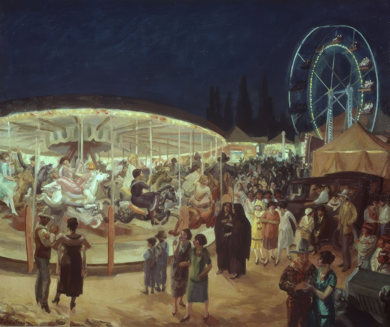 Wanderkarneval, Santa Fe von John French Sloan