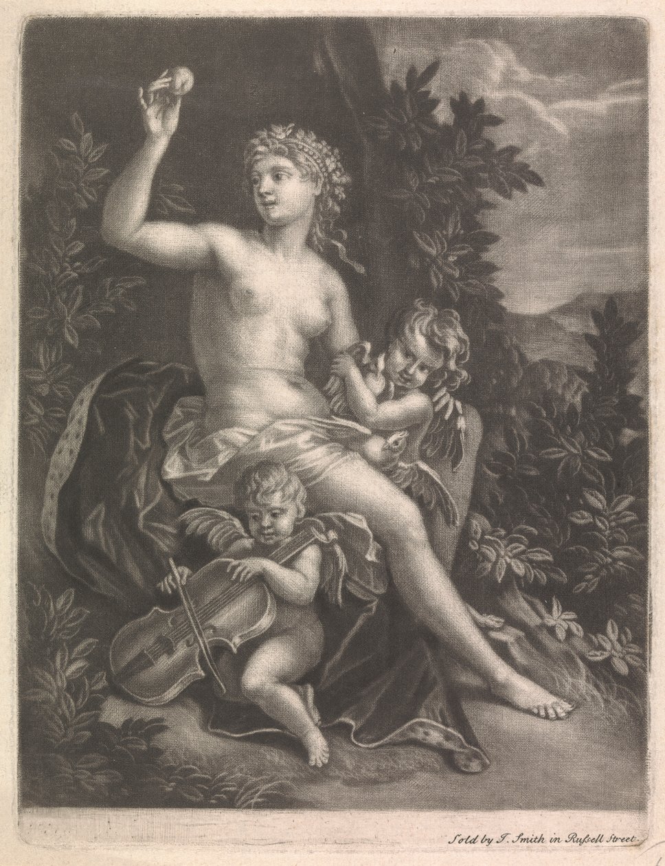Venus hält den Apfel von Paris von John Smith