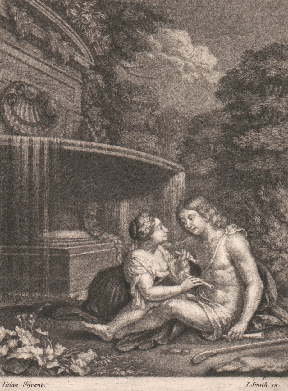 Venus hält Adonis von der Jagd ab von John Smith