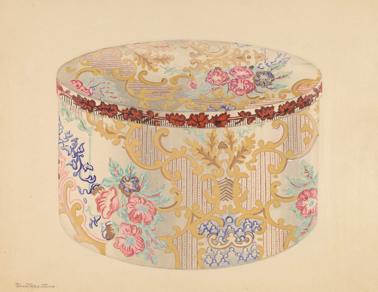 Hutschachtel, ca. 1937 von John Tarantino