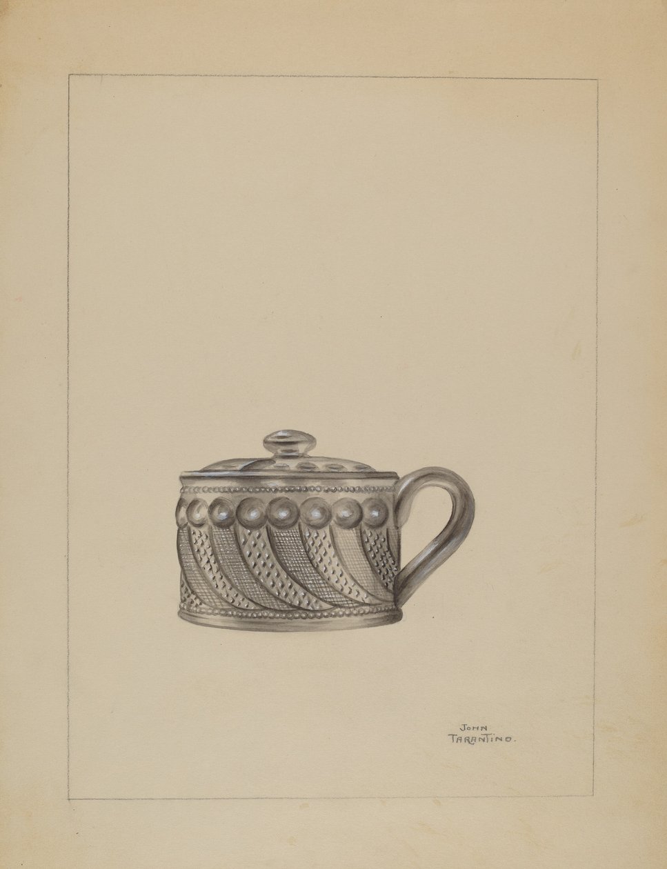 Senftopf, ca. 1936 von John Tarantino