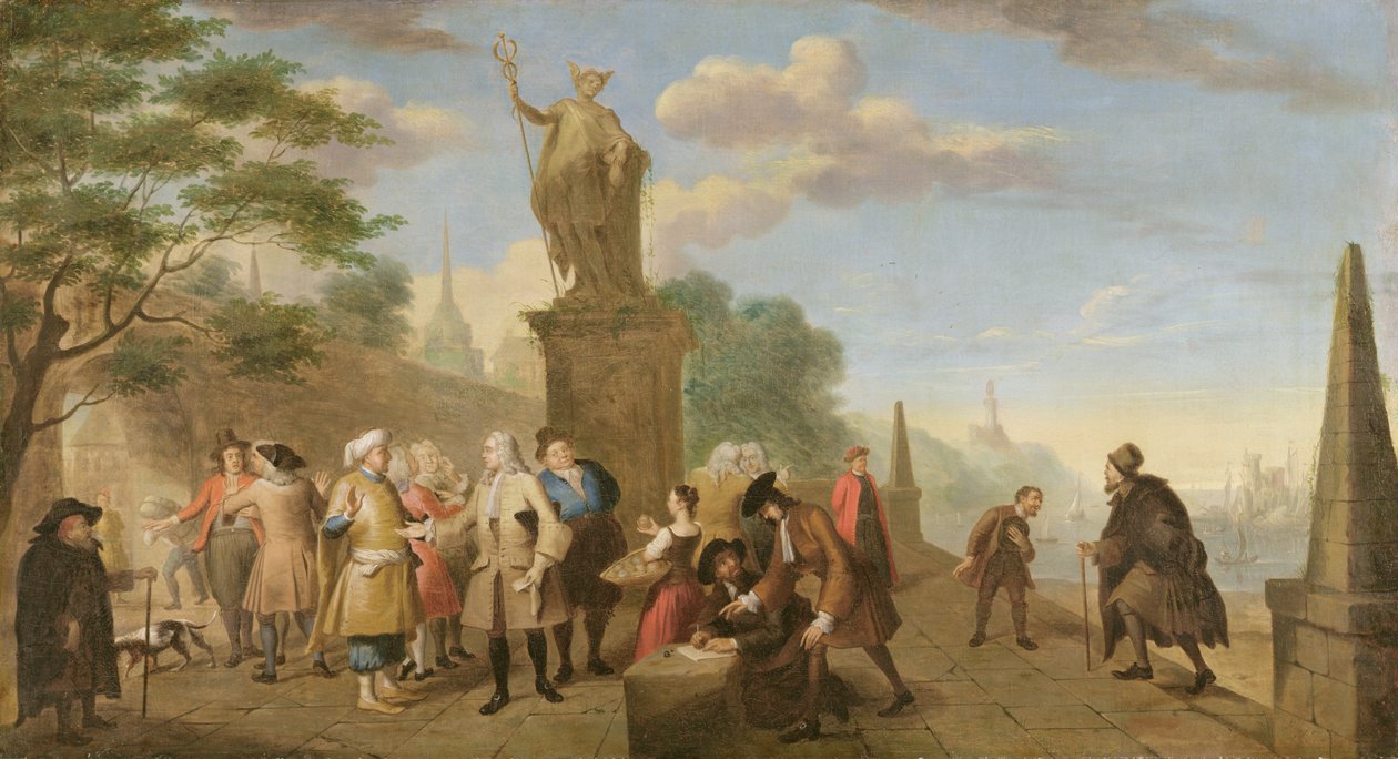 Allegorie des Handels, 1743 von John Theodore Heins